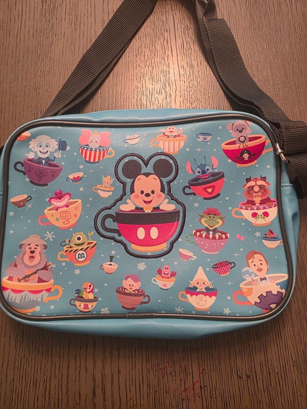 Disney Parks Mickey Mouse Kids Blue Crossbody Travel Bag Purse GUC - Picture 4 of 10